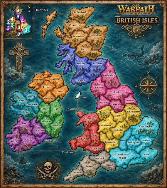 British Isles map