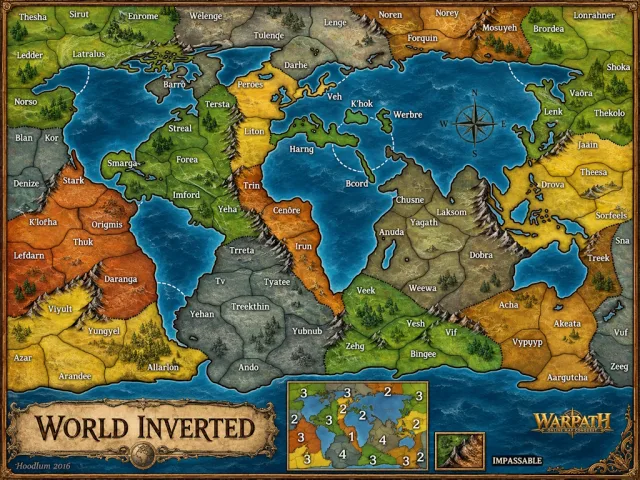 World Inverted map