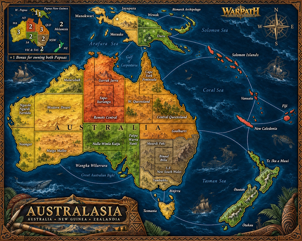 Australasia map
