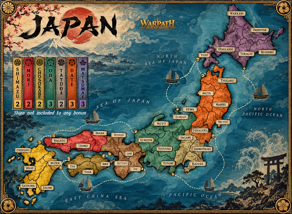 Japan map