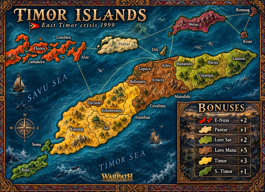 Timor Islands map